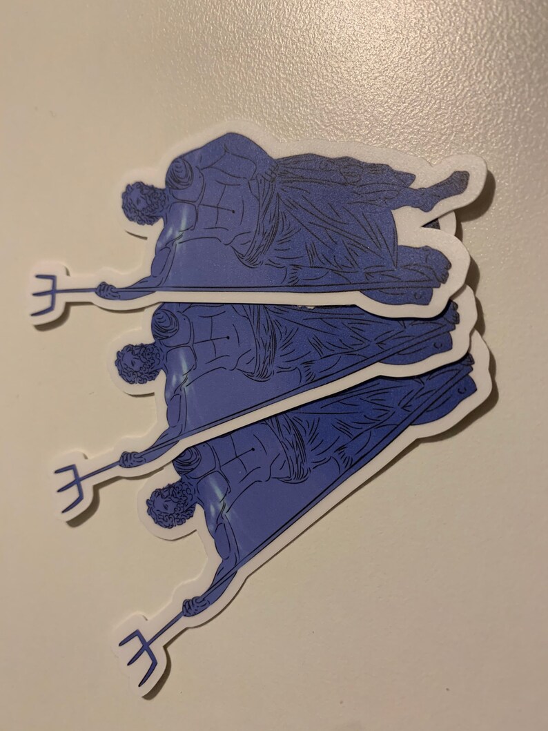 Neptune mythology of planet names sticker