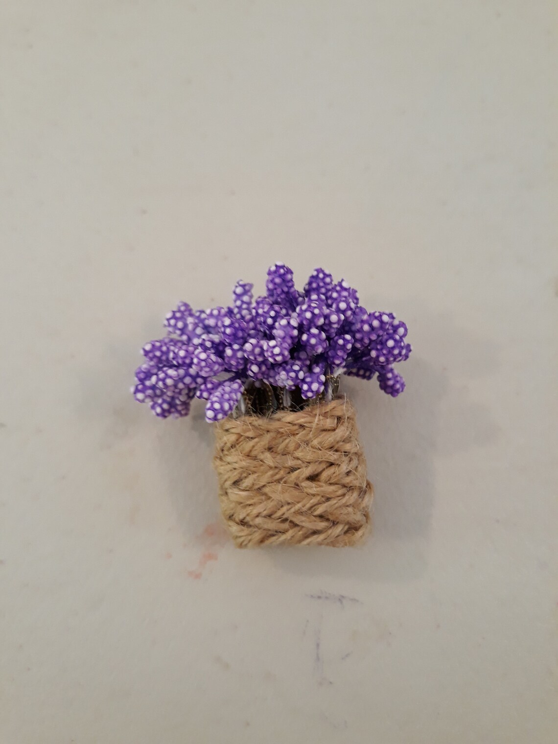 Lavender Lapel Pin or Brooch Silk Lavender Flowers in Tiny Etsy UK