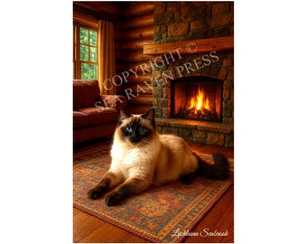 Ragdoll Cat Poster size 11x17 – Decorative Wall Art on 80 lb. Semi-Gloss poster stock Frame-Ready