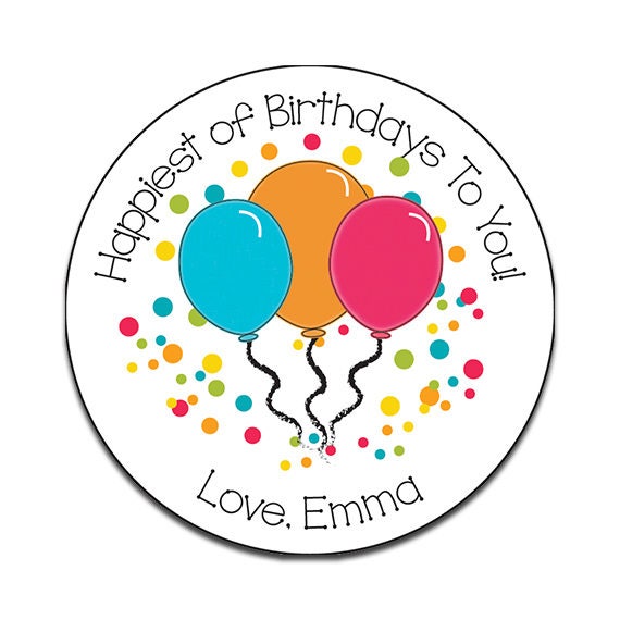 Sticker Ballons Joyeux Anniversaire Pour Les Filles Etsy Sticker Ballons Joyeux Anniversaire Pour Les Filles Etsy