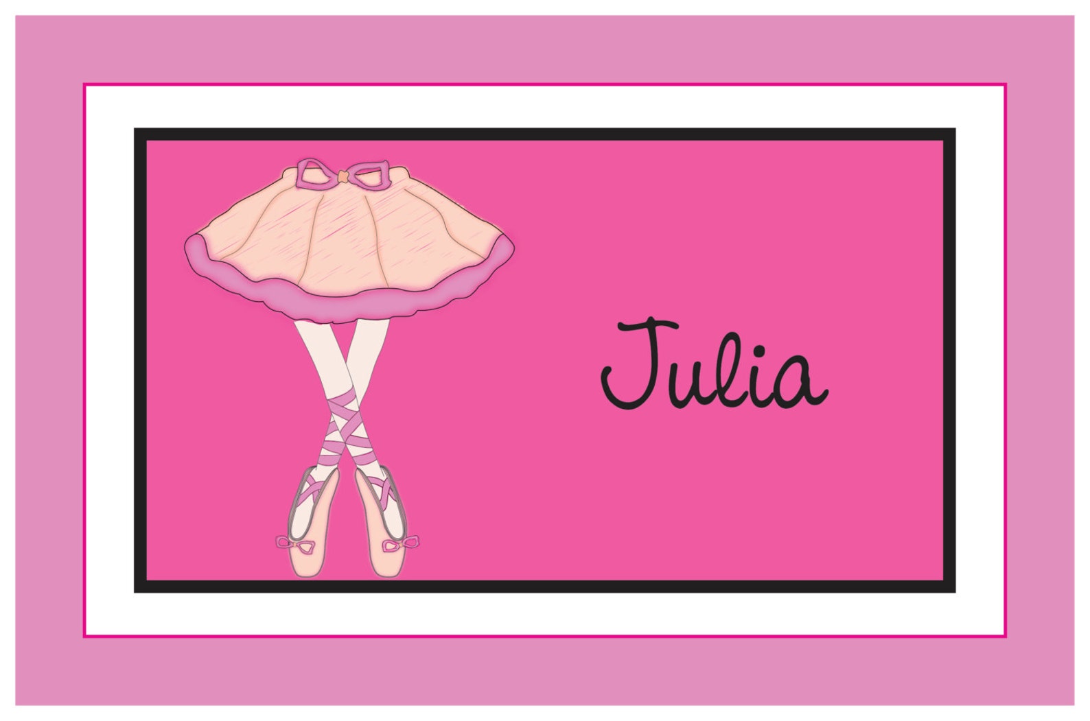 ballerina personalized placemat, ballerina dancing custom placemat, custom girl ballet theme placemat, first birthday gift, todd