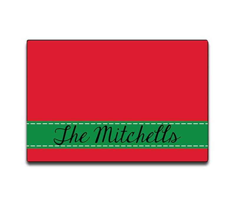 Christmas Family Gift Personalized Glass Cutting Board Kitchen Cutting Board Red /& Green Xmas Holiday Gift Tempered Glass Cutting Board