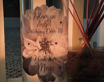 Mom Loss Gift | Mom Memorial Candle | I Have An Angel Watching Over Me I Call Her Mom | Mom Memory Candle | Grief Candle | Loss of Mom