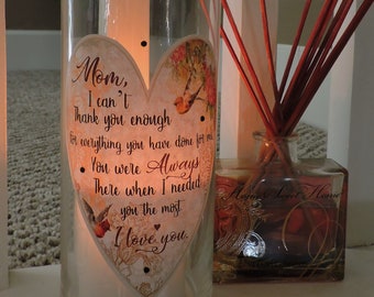Mom Candle Holder | Mom Gift | Mom Birthday Gift | Mom Candle | Gift for Mom | Mother's Day Gift | Mom Appreciation | Mom Quote Gift
