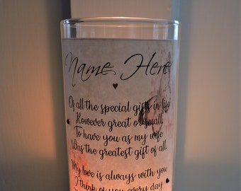 personalized memorial gifts for loss of husband