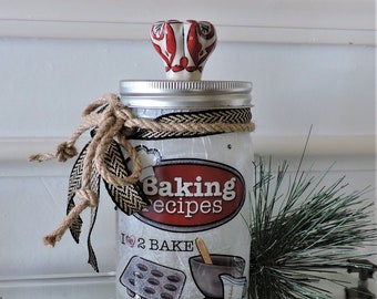 Baking Mason Jar Baking Decor for Kitchen Baking Decoration for Baker Gift for Grandma Baking Gift for Best Friend Baking Gift for Mom