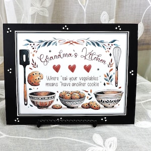 Funny Grandma Kitchen Sign Nana’s Kitchen Decor Grandma’s House Funny Kitchen Art Cute Nana Gift Grandma Baking Sign Grandma Cooking Sign