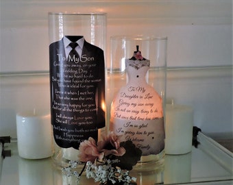 Bride and Groom Gift Engagement Gift for Future Daughter in Law Wedding Gift for Son Wedding Gift for the Couple Wedding Centerpiece Candle