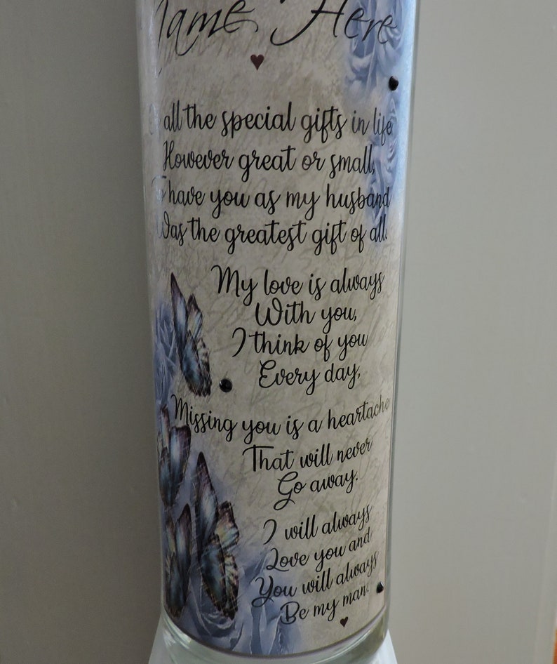 Loss of Husband Memorial Gift Personalized Memorial Gift for Etsy