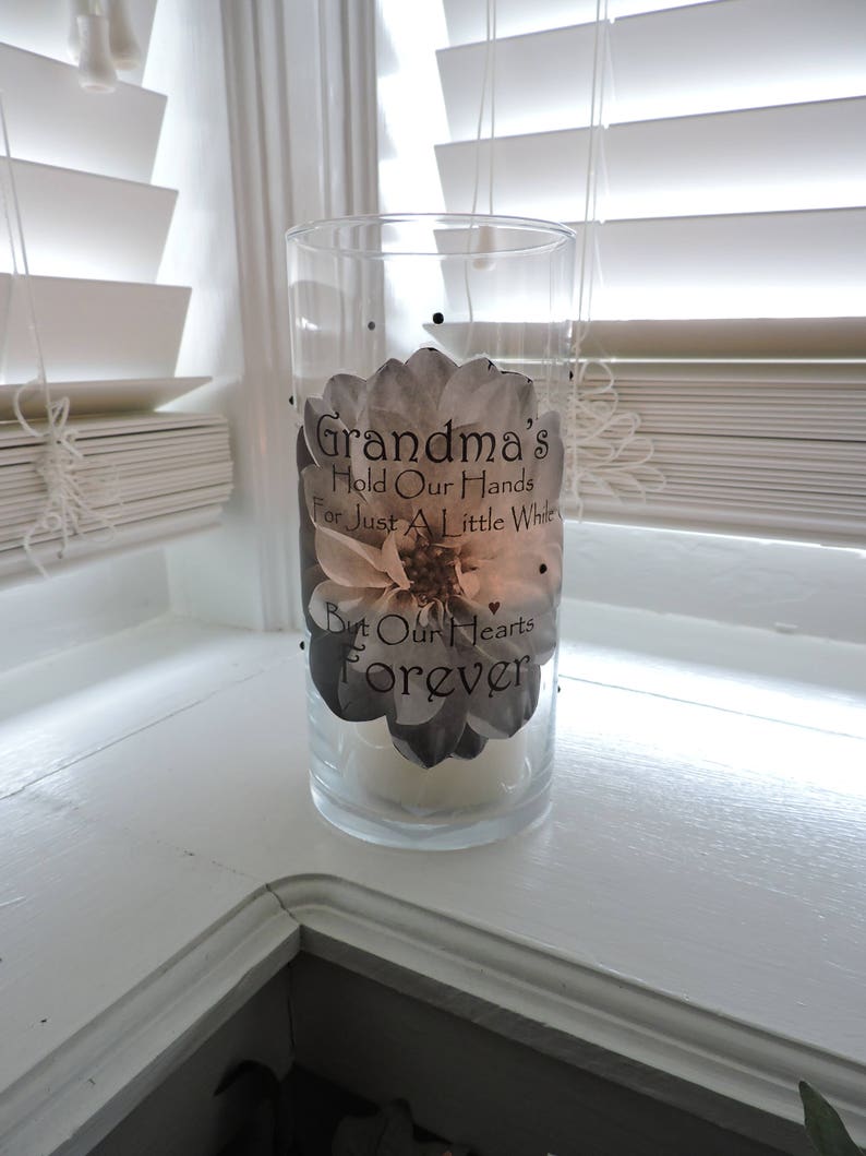 Grandma Gift Scented Candle Gift for Grandma Gift from Grandaughter Gift to Grandmother Candle Holder Gift from Grandchild Unique Gift Idea image 4