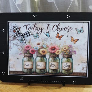 Mason Jar Kitchen Decor Faith Love Hope Joy Rustic Country Kitchen Wood Sign Country Kitchen Mason Jar Flowers Decor Butterfly Mason Jars