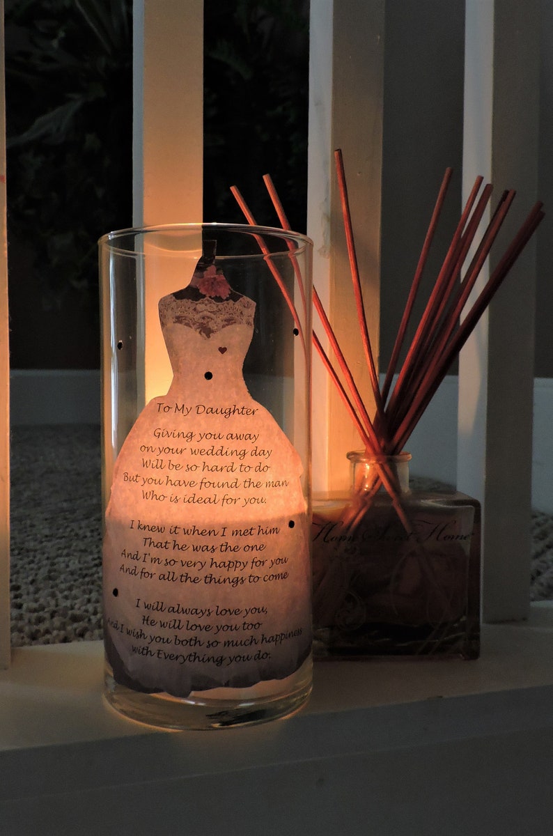 Daughter Candle Holder Daughter Wedding Gift Daughter | Etsy