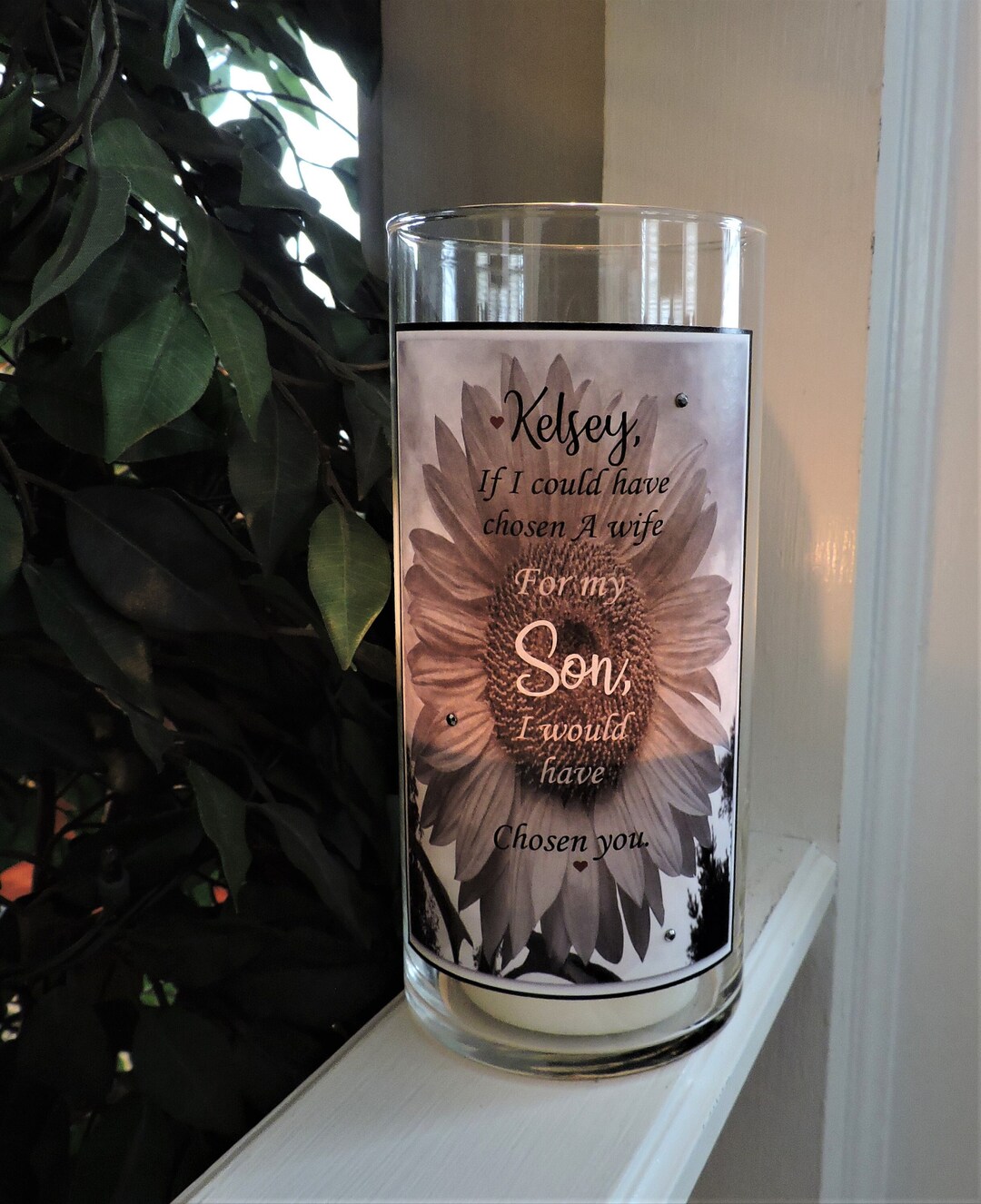 Personalized Bridal Shower Gift for Future Daughter in Law DIL