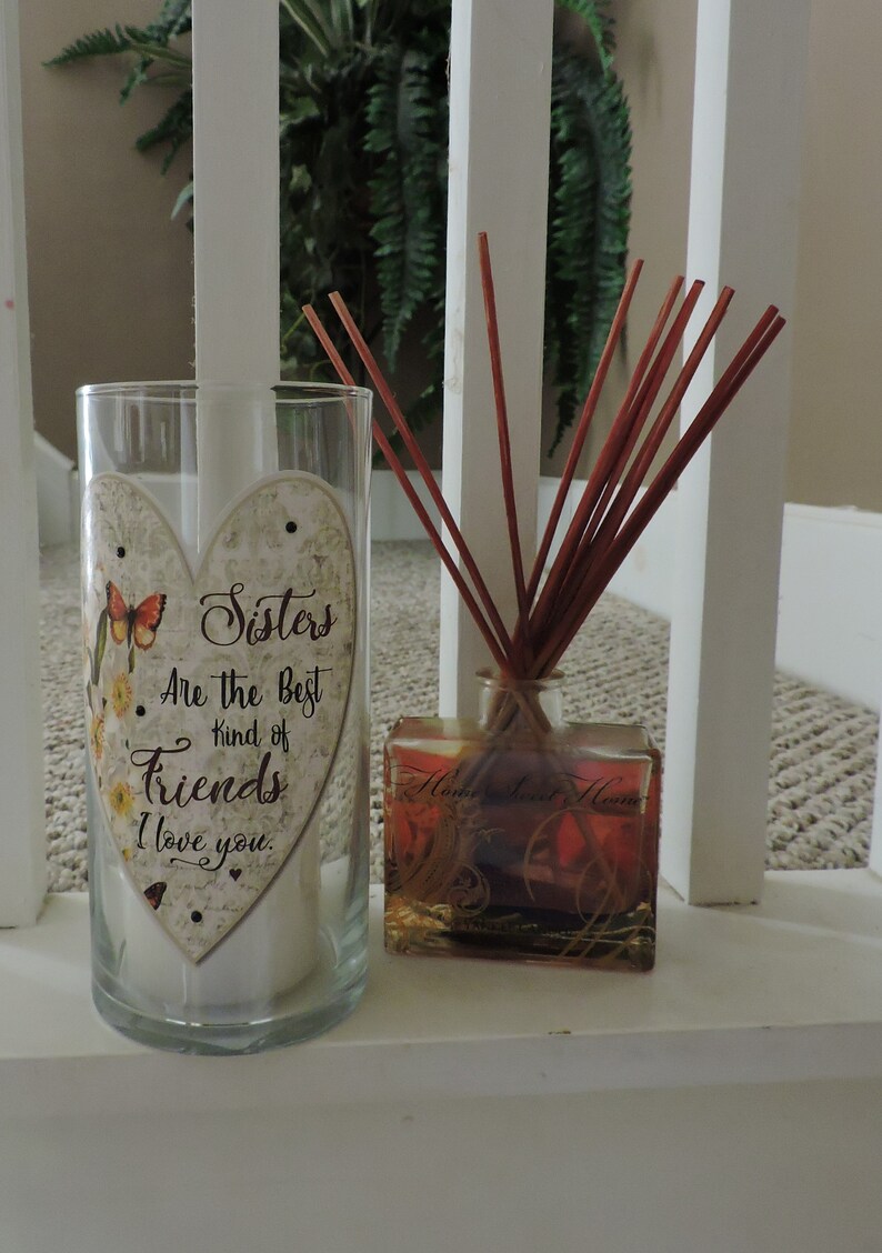 Sisters Candle Holder Sister Gift Sister Birthday Gift Etsy