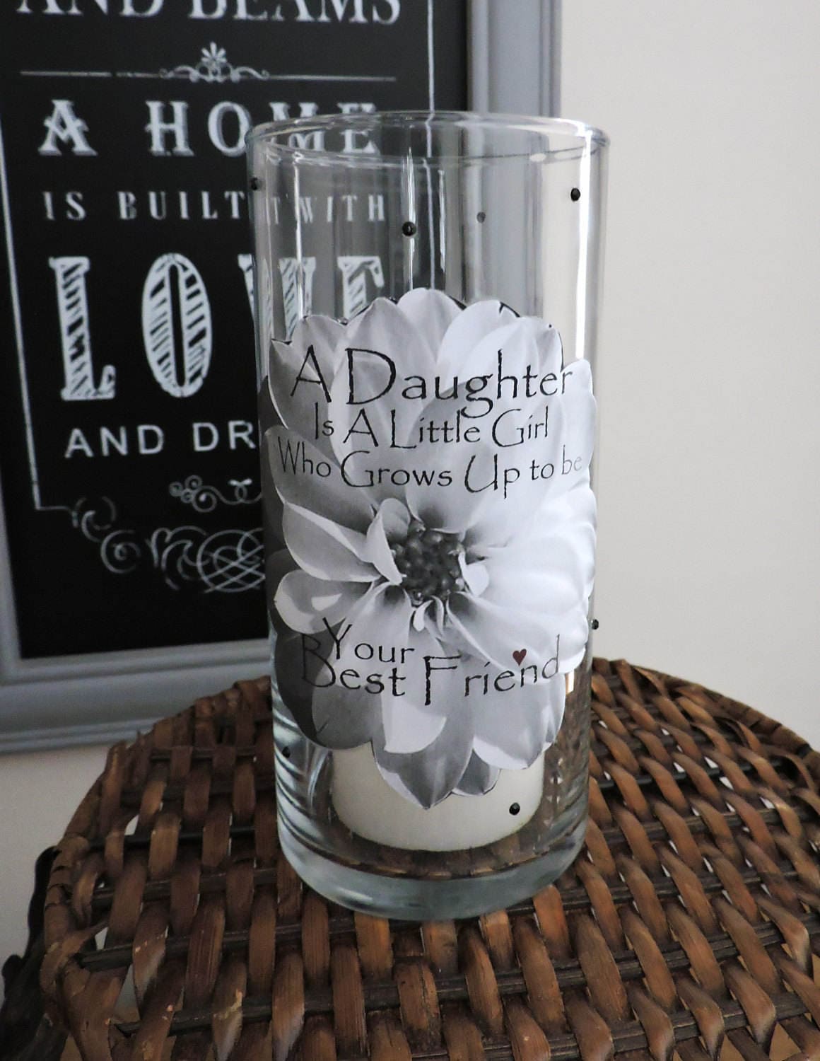 Daughter Candle Holder Daughter Gift Daughter Birthday Etsy