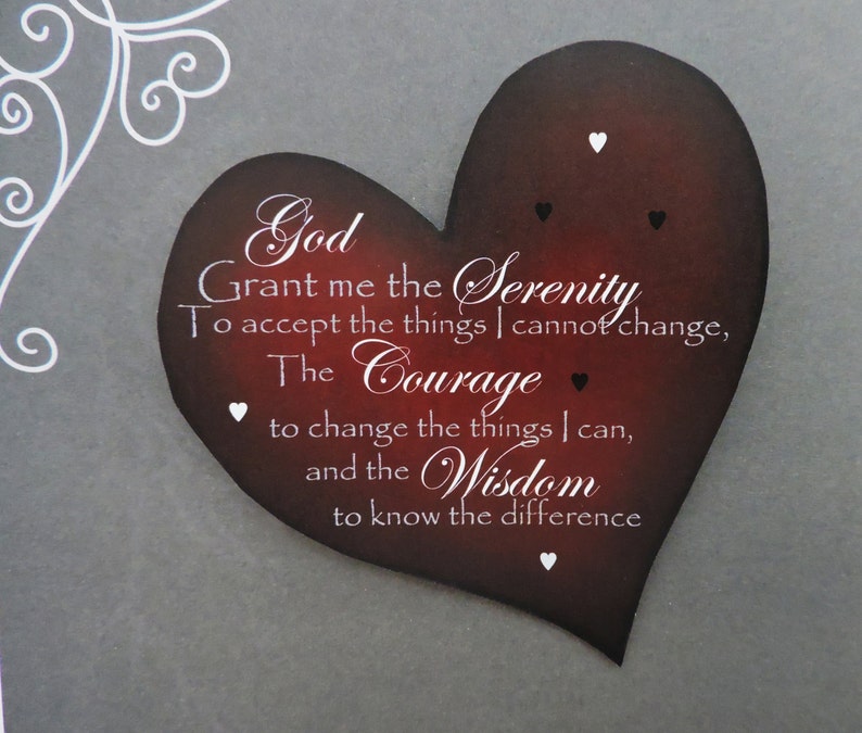 Serenity Prayer Aa Recovery Sobriety Gift Rehab Gift | Etsy