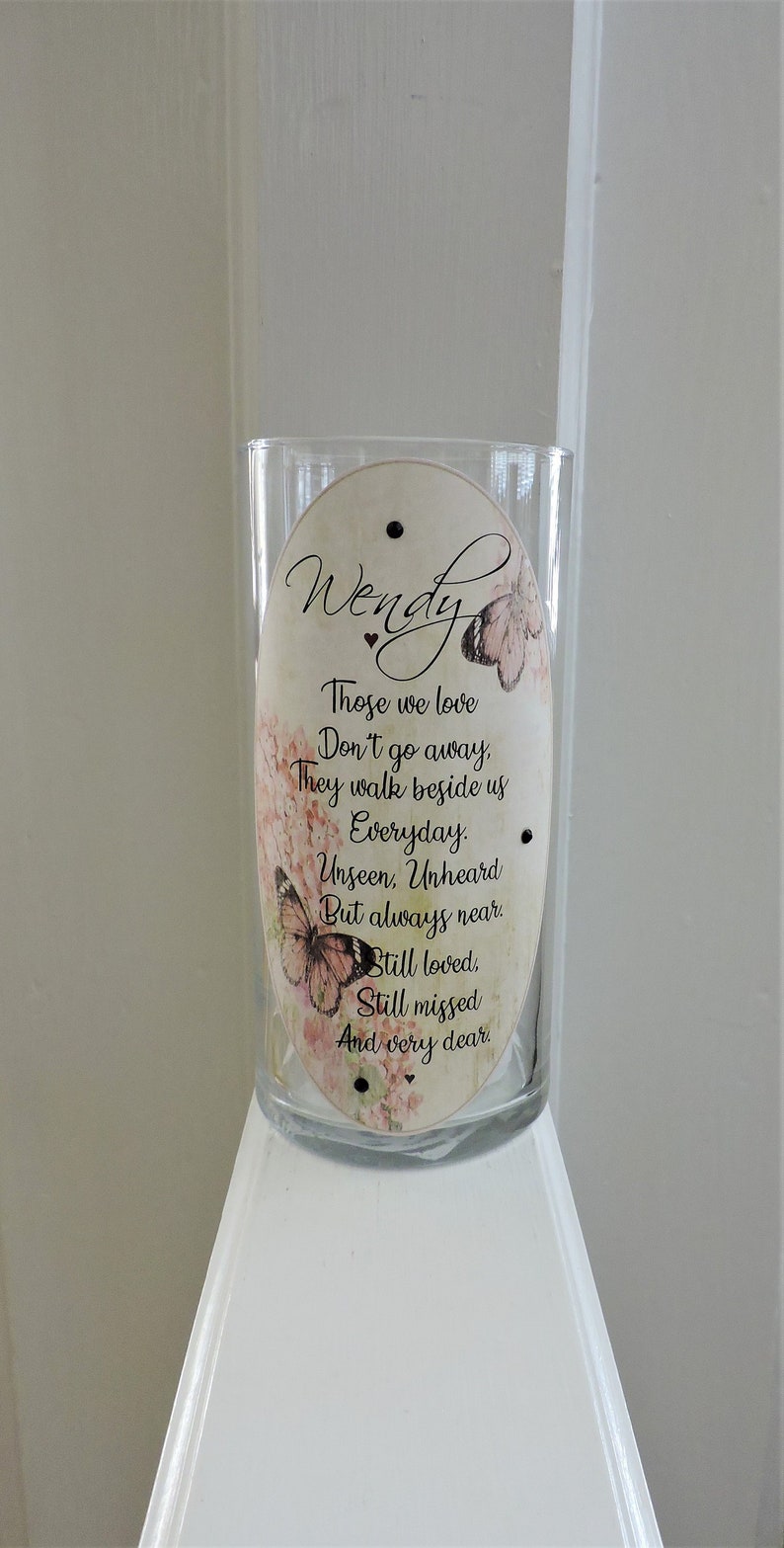 In Memory of Candle Holder Dad Memorial Candle Mom Etsy