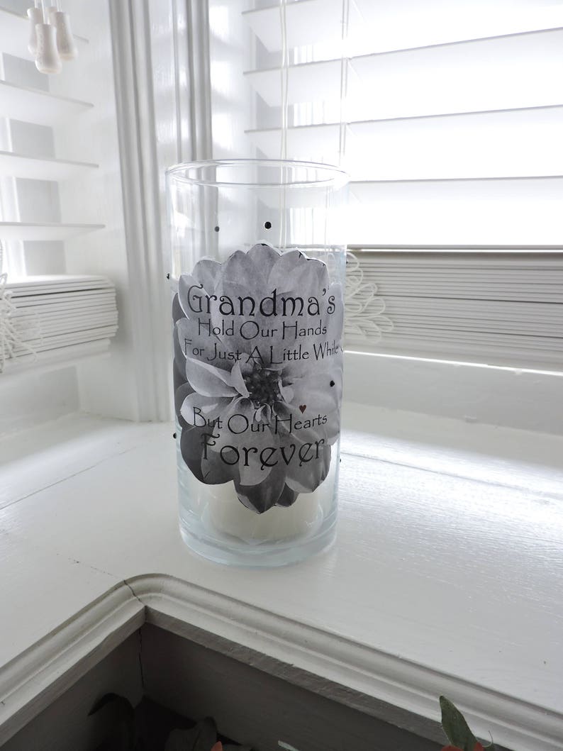 Grandma Gift Scented Candle Gift for Grandma Gift from Grandaughter Gift to Grandmother Candle Holder Gift from Grandchild Unique Gift Idea image 3