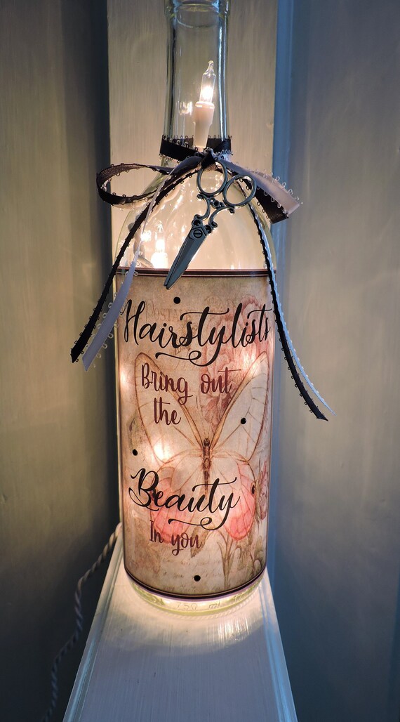 Hairstylist Gift Gift For Hairstylist Salon Decor Wine Etsy