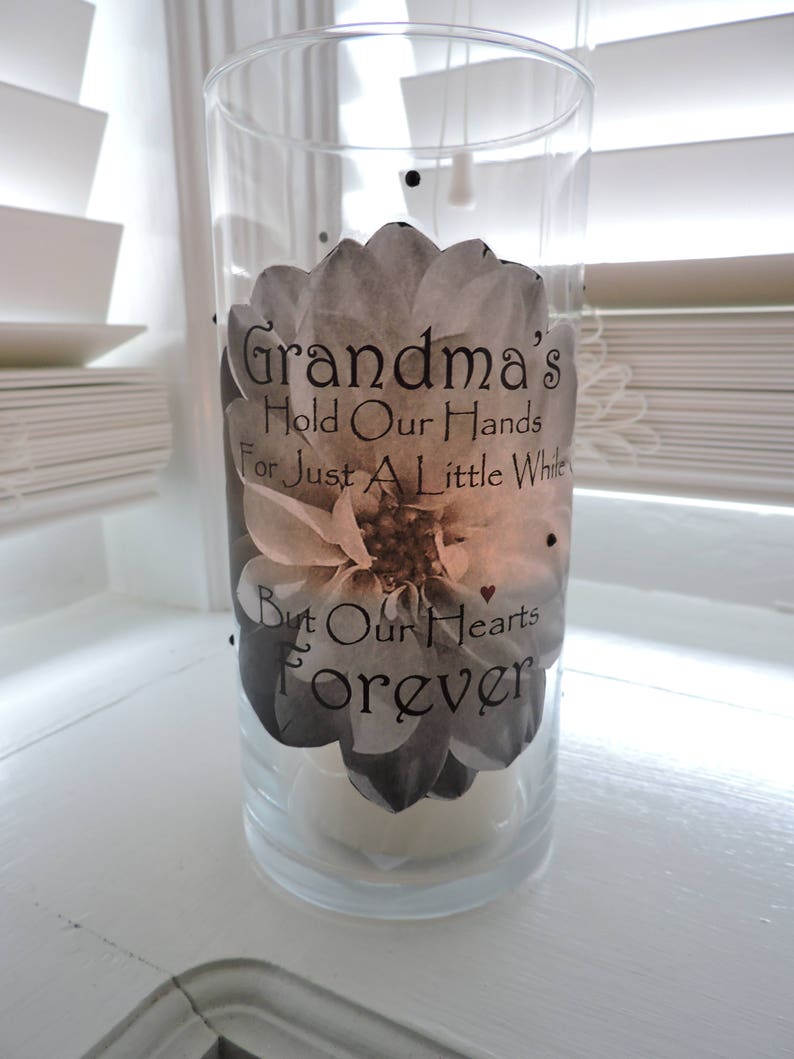 Grandma Glass Candle Holder