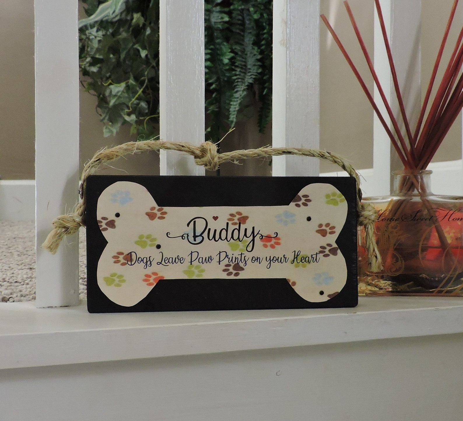 Personalized Pet Sign Custom Pet Sign Pet Shelf Sitter Etsy