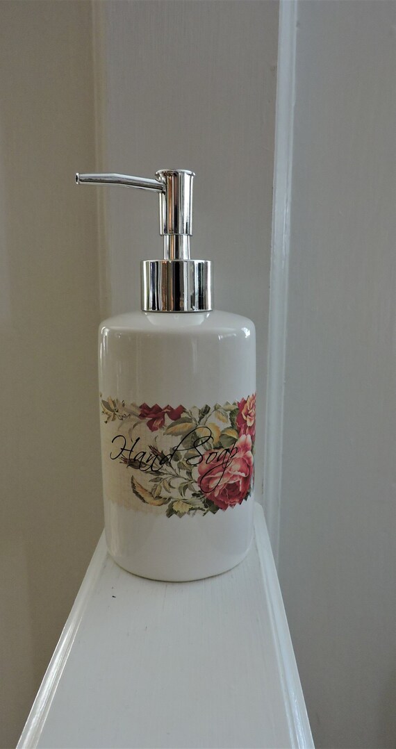 Hand Soap Dispenser Ceramic Soap Dispenser White Hand Soap Etsy