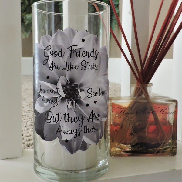 Good Friends Candle Holder Etsy