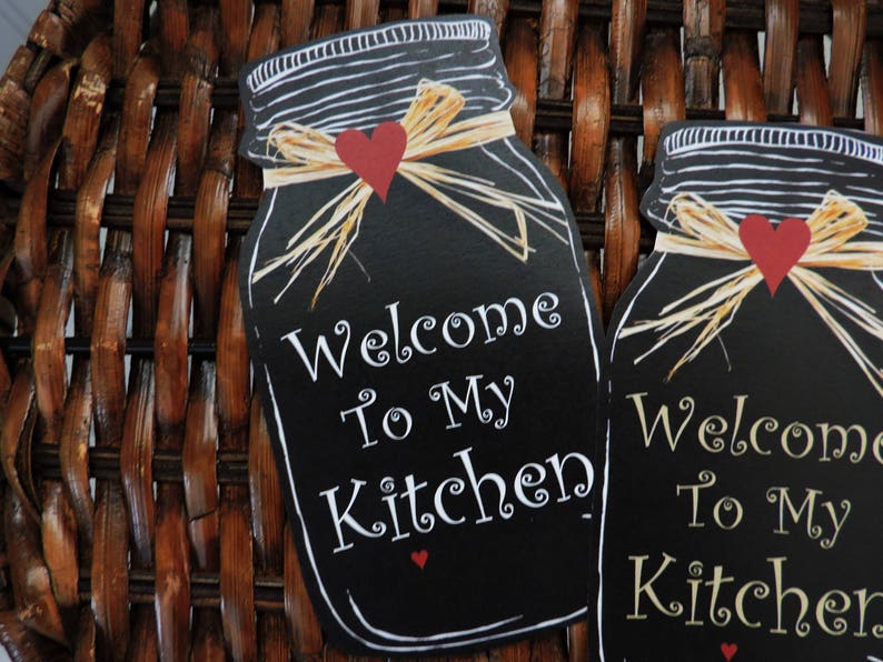 Kitchen Country Kitchen Fridge Mason Jar Etsy