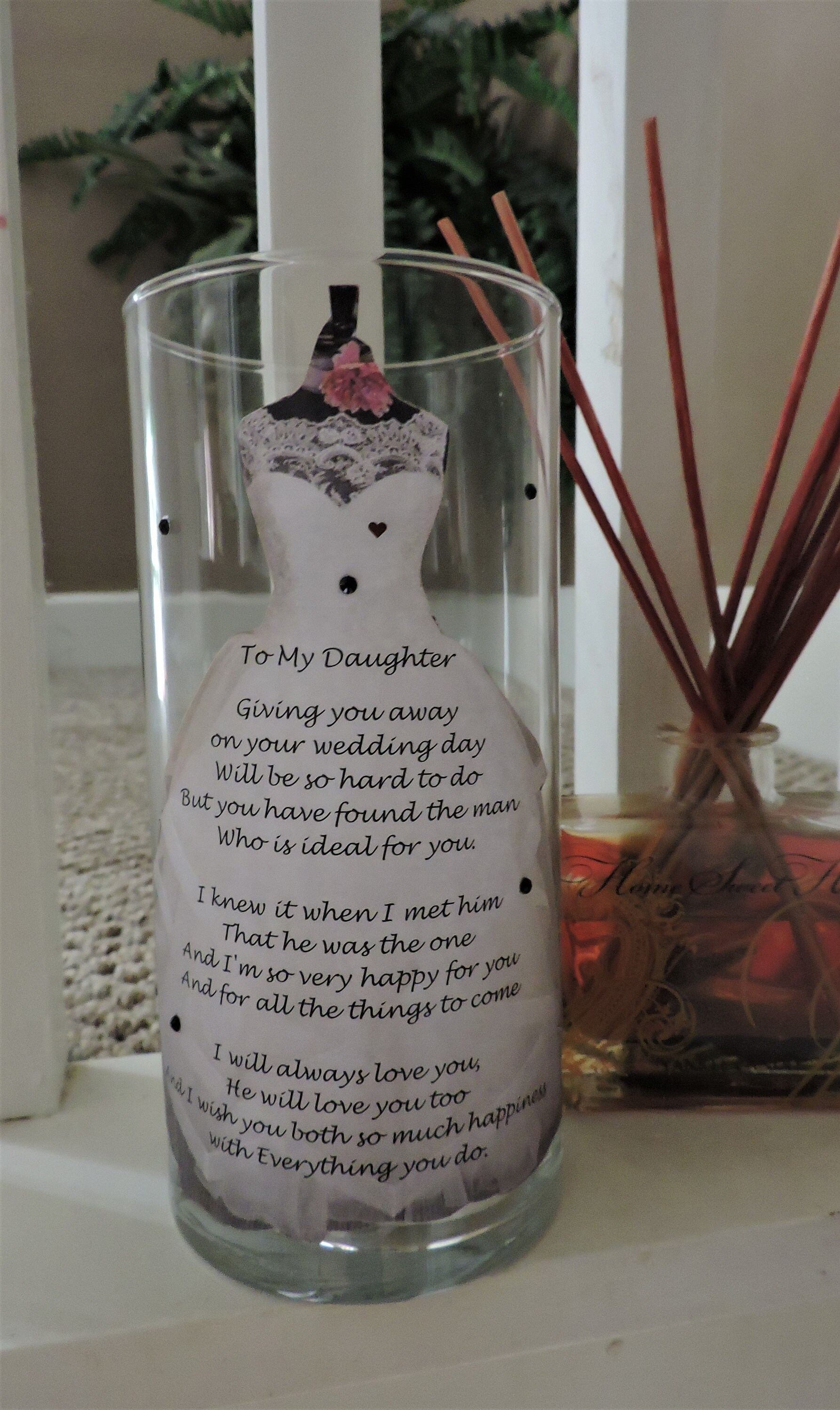 Daughter Candle Holder Daughter Wedding Gift Daughter Etsy