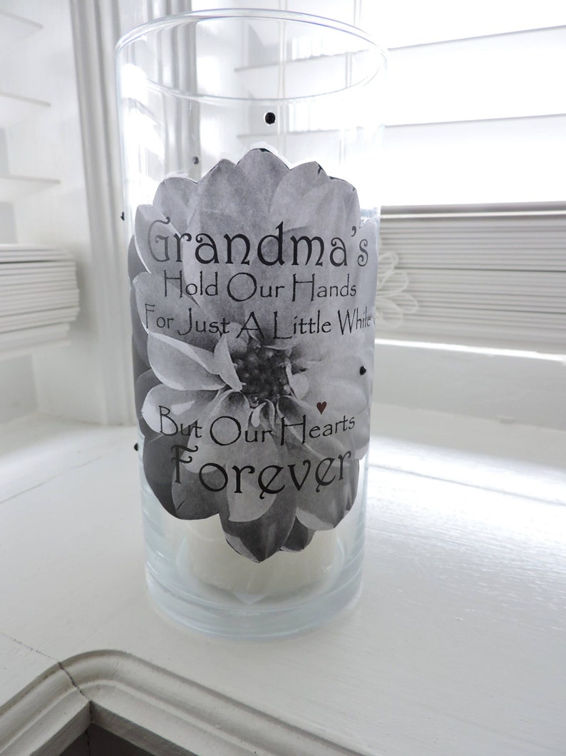 Grandma Gift Scented Candle Gift for Grandma Gift from Grandaughter Gift to Grandmother Candle Holder Gift from Grandchild Unique Gift Idea image 2