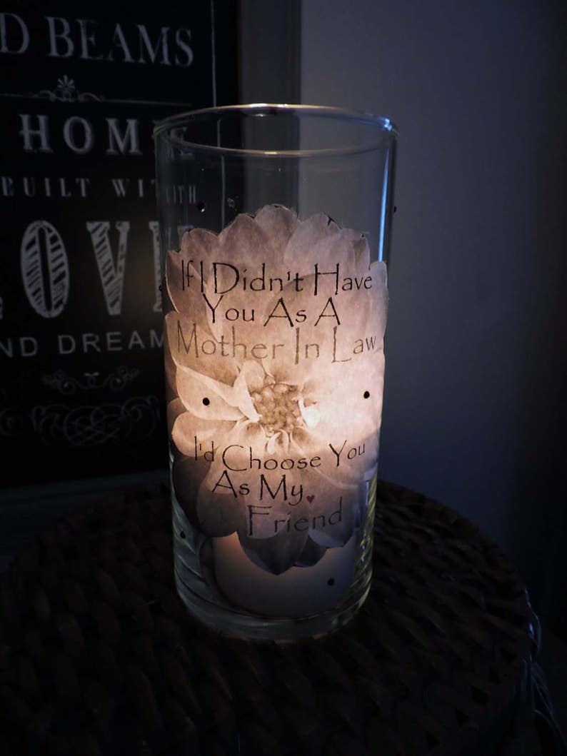 Mother in Law Candle Holder Mother in Law Gift Mother in ...
