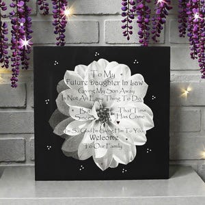 Future Daughter-in-Law Gift, Heartfelt Keepsake for Wedding, Shower