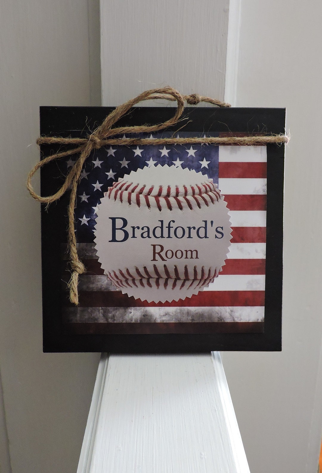 Kids Baseball Gift Boys Room Baseball Sign Personalized Baseball Sign ...