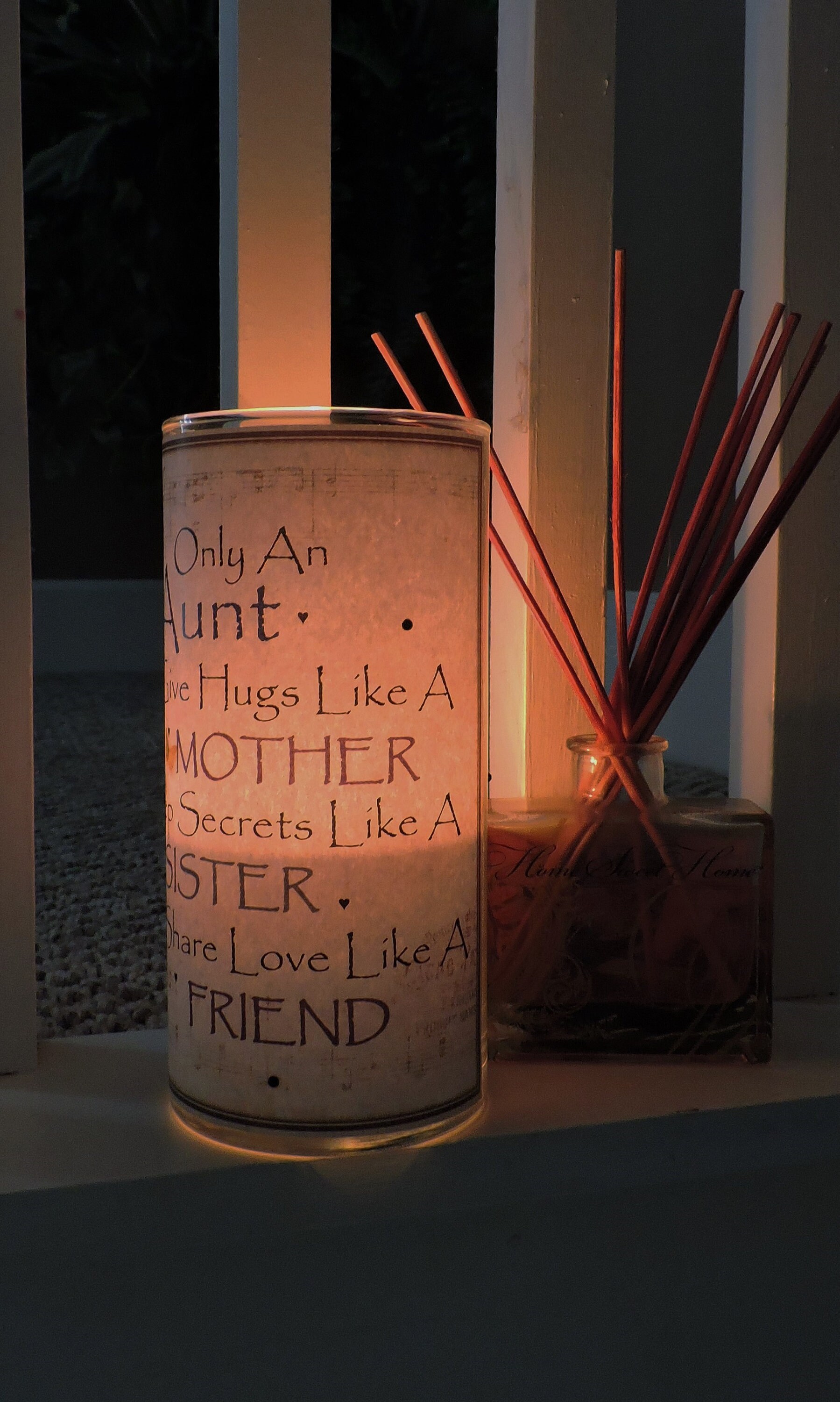 Purple Floral Aunt Candle Aunt Gift Aunt Birthday Gift Etsy