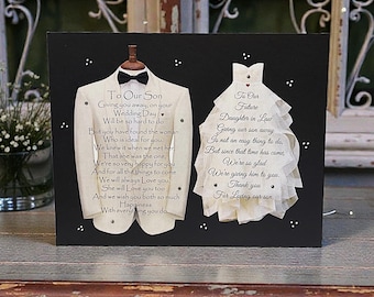 Son & Future Daughter-in-Law Wedding Poem Art