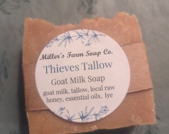 Thieves Honey Tallow Goat Milk Soap