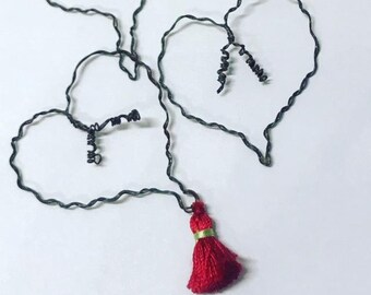 Wire Heart Ornaments with or without Tassel, Gift Item, Thank You Gift