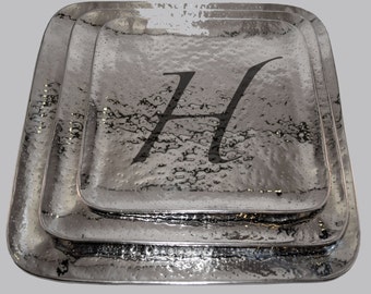Tray-Medium, Nickel - Personalized/Monogrammed - Laser Engraved