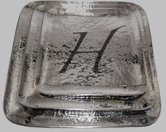 Tray-Medium, Nickel - Personalized/Monogrammed - Laser Engraved