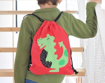 Fun handmade fabric children's backpack perfect for nursery and school.