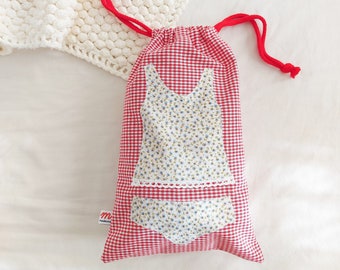 Handmade Cotton Underwear Bag - Ideal Gift for Girls and Mums, Perfect for Keeping Lingerie Organized.