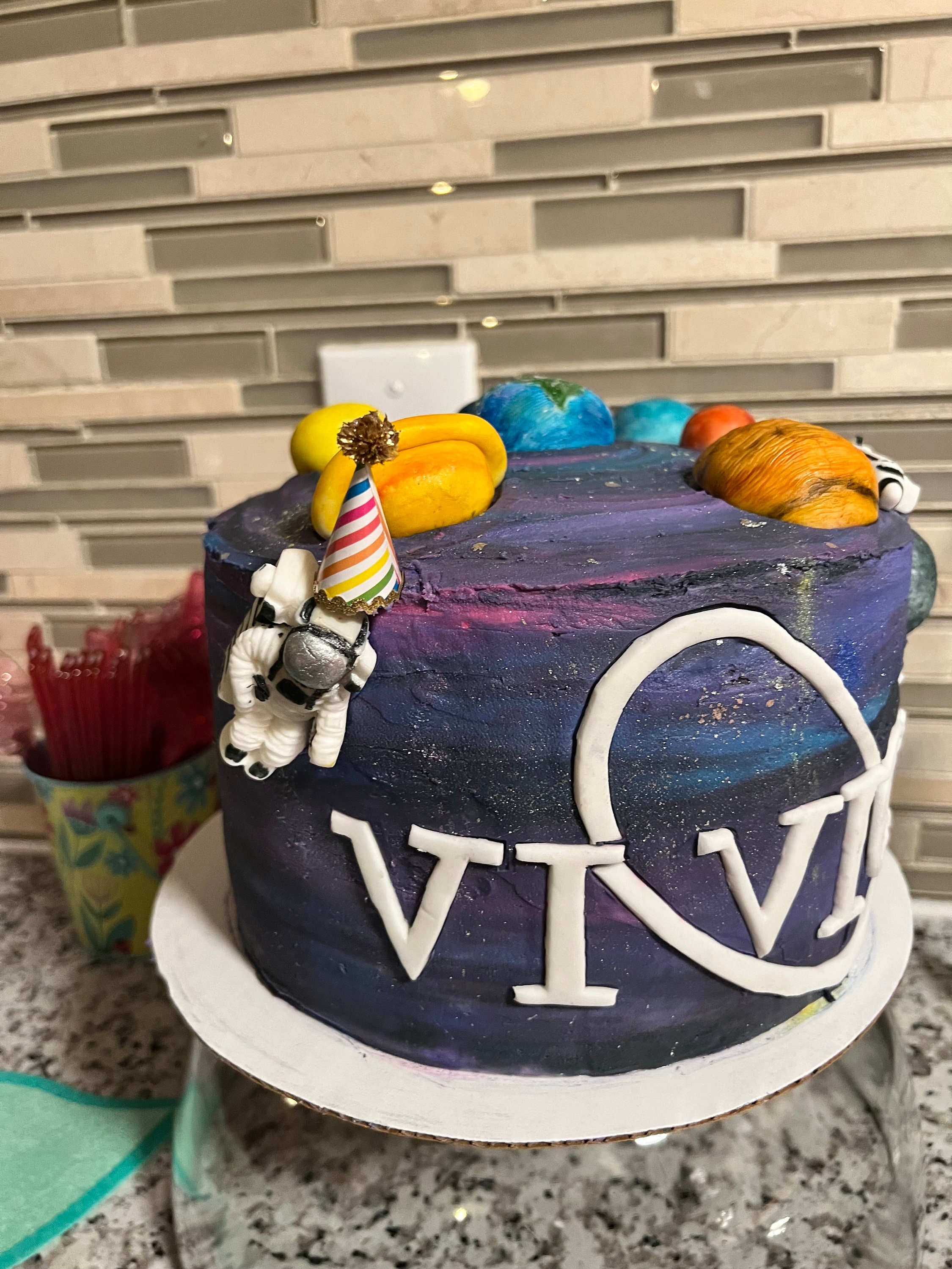 Fondant Cake Toppers NASA Space Planets Galaxy - Etsy