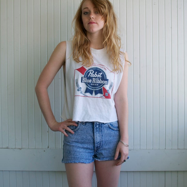 Pabst Blue Ribbon Cutoff Muscle Tank - M/L