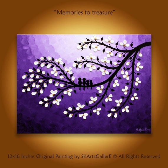 Purple wall art deals