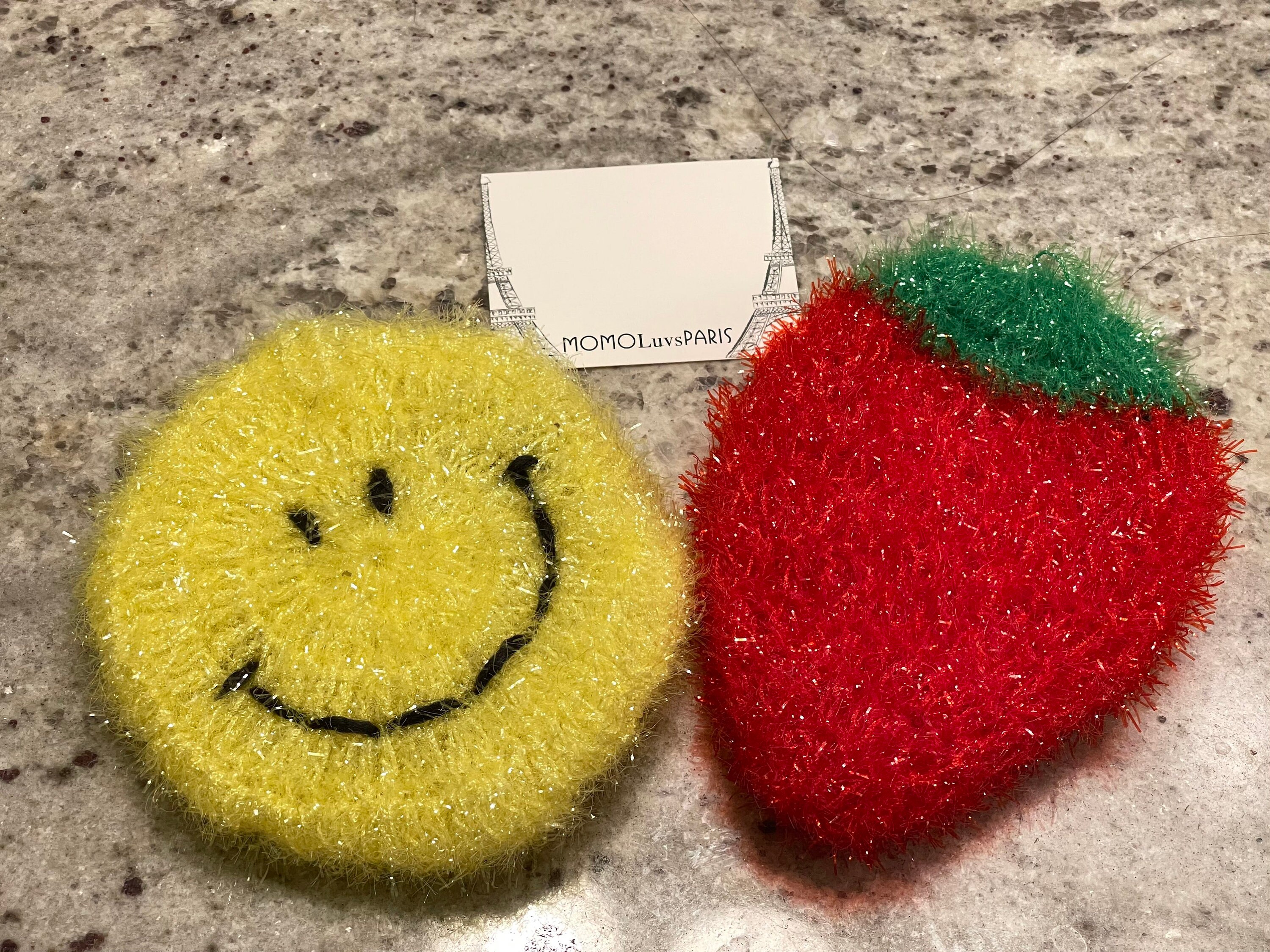 Smiley Cleaning Scrub/scourer - Etsy