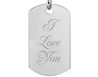 Jewel Tie 925 Sterling Silver University of Nebraska Small Dog Tag 18mm x 37mm Jewel Tie 925 Sterling Silver University of Nebraska Small Dog Tag 18mm x 37mm