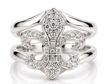 0.34CT Fleur Royale Diamond Ring in 14K Gold