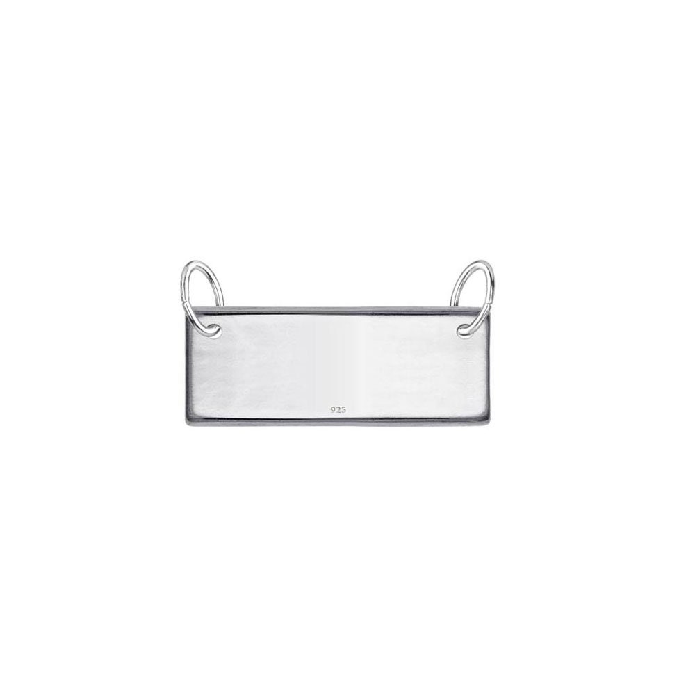 Customized Tag Bar made of Sterling Silver High Polished Etsy