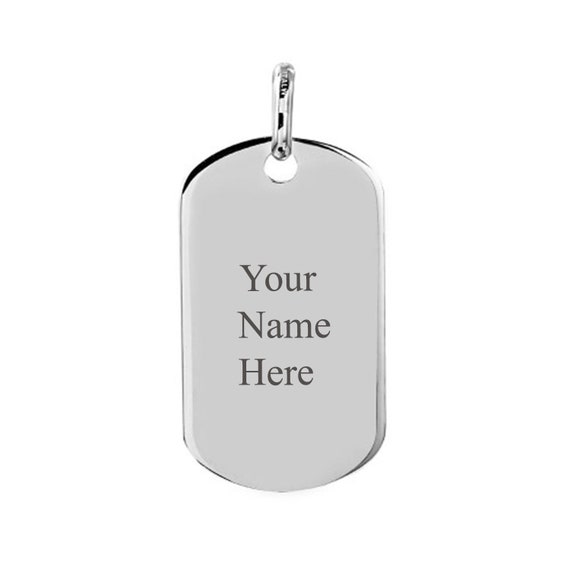 Personalized Large Dog Tag Pendant Military - Big Dog Tag Pendant Necklace Personalized Large Dog Tag Pendant Military - Big Dog Tag Pendant Necklace