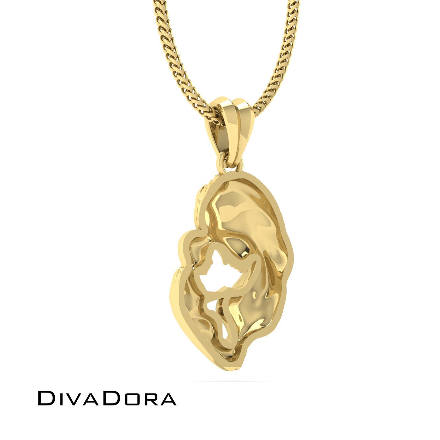 Mother and son gold cheap necklace